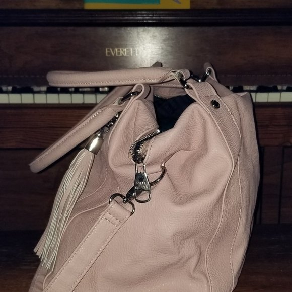 Steve Madden Large Hobo Bag in Dusty Pink - Picture 9 of 14